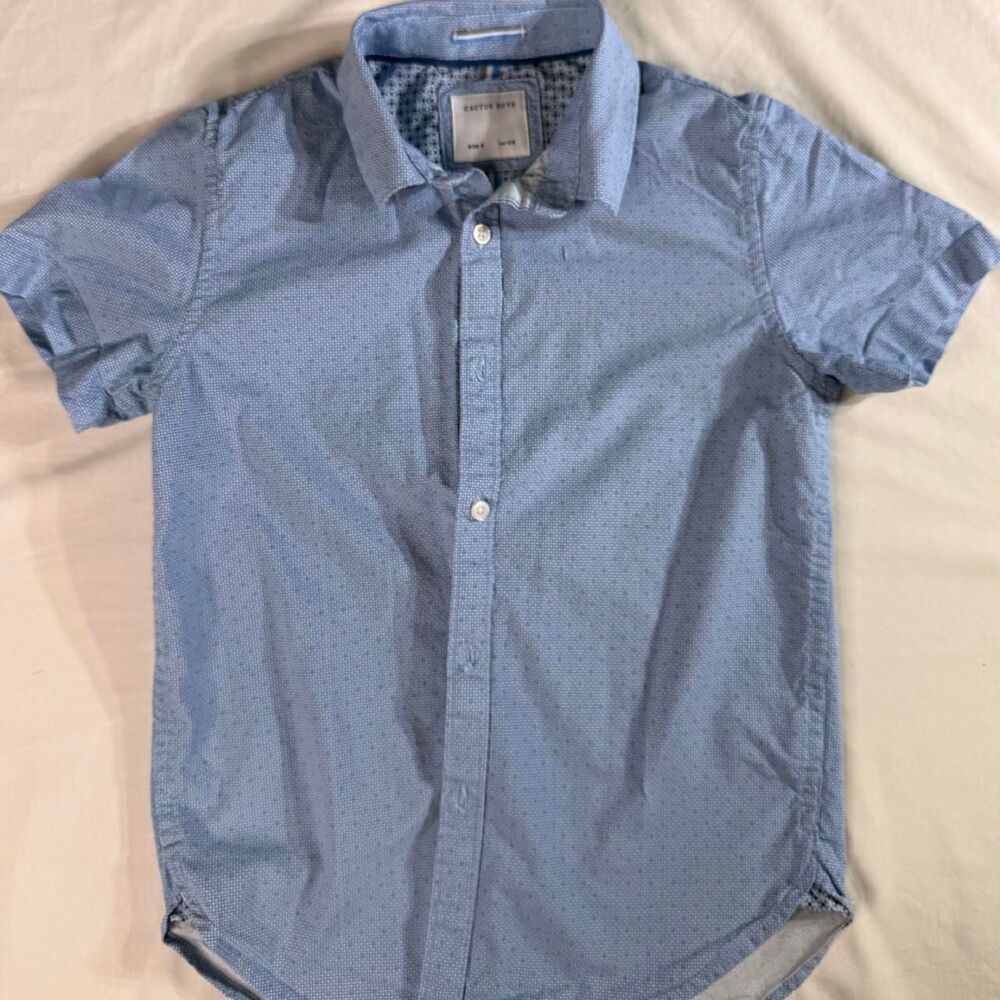 Lil-cactus Men's Blue Shirt